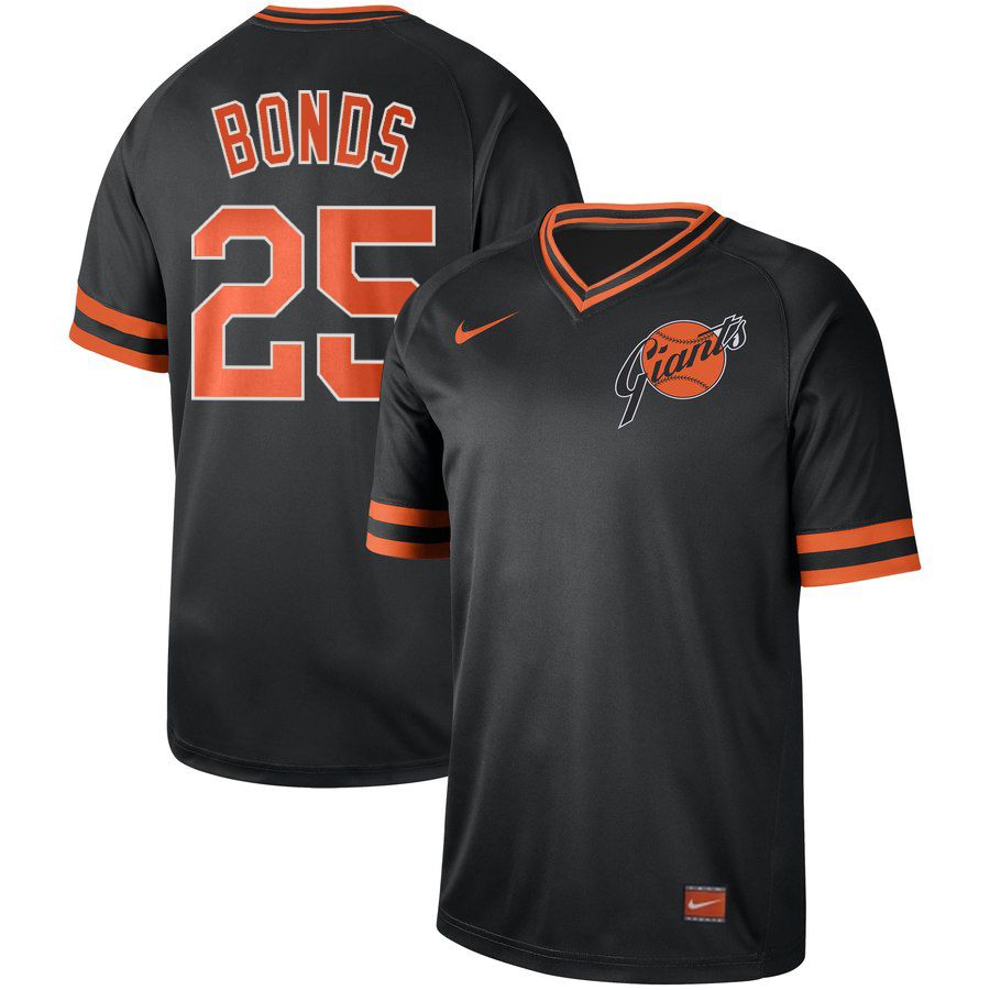 2019 Men MLB San Francisco Giants #25 Bonds black Nike Cooperstown Collection Jerseys->san francisco giants->MLB Jersey